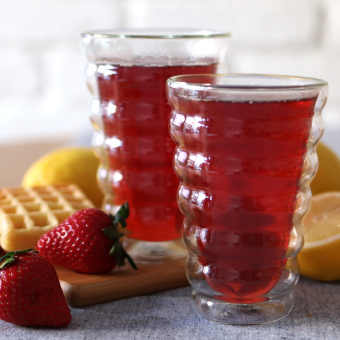 Стакан двустенный из термостекла 500мл WL-888419 купить