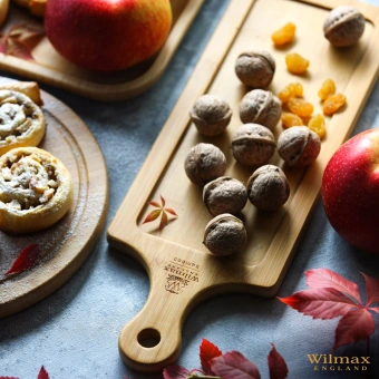 Поднос бамбуковый с ручкой 34х12см WL-771006