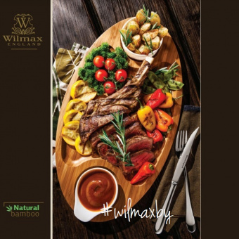 Поднос бамбуковый на 3 секции 40,5х23см WL-771040