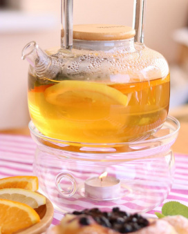 Чайник из жаропрочного термостекла 1000 мл WL-888821